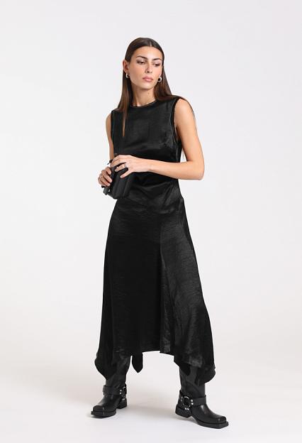 Acne Studios Satin Dress Black FN-WN-DRESS000867 